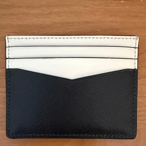 Kate Spade Black and White Card Case - Picture 2 of 5